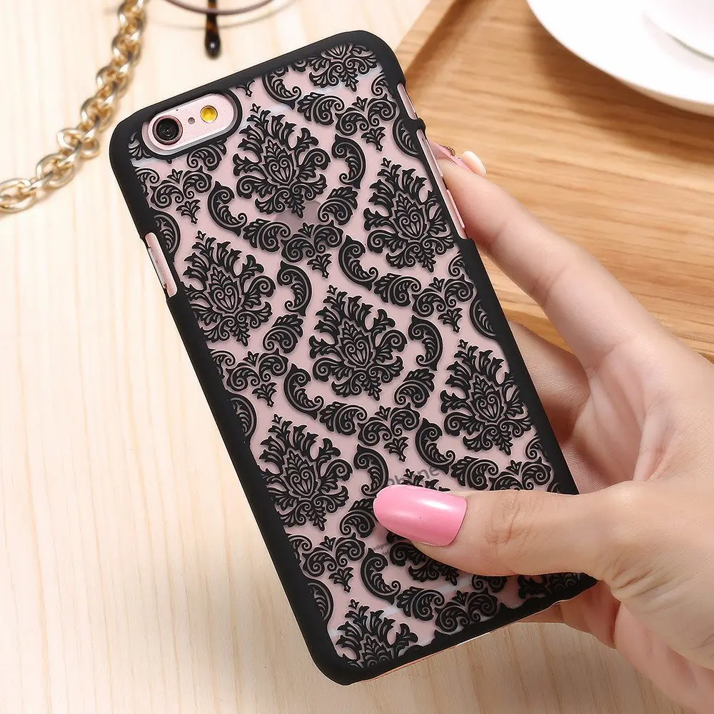 

KISSCASE 3D Palace Flower Pattern Case For iPhone 5s 5 SE iPhone X 8 7 6s 6 Plus Luxury Hard Plastic Back Phone Cover Bag Capa