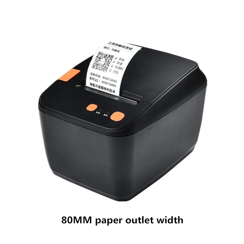 80mm outlet width HY58HY80 штрих-код термопринтер бирка для одежды ценник qr-код молоко чай наклейка с изображением хлеба этикетка принтер розничная чековый принтер - Цвет: 80mm outlet width