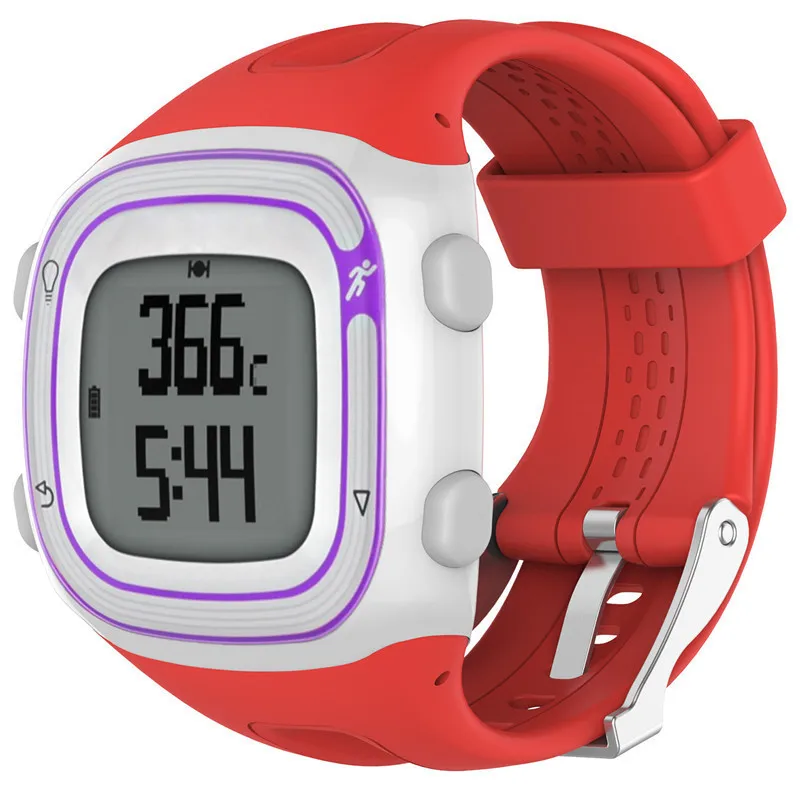 8 видов цветов Силиконовый Браслет Смарт часы ремешок для Garmin Forerunner 10 15 GPS бег