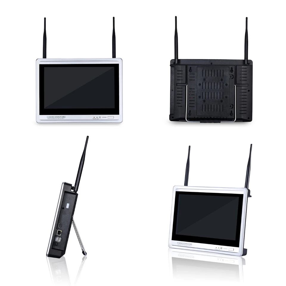 Anran 1080 P P2P 4CH WI FI NVR 12 дюймов ЖК дисплей Мониторы 36 ИК открытый мини Беспроводной ip