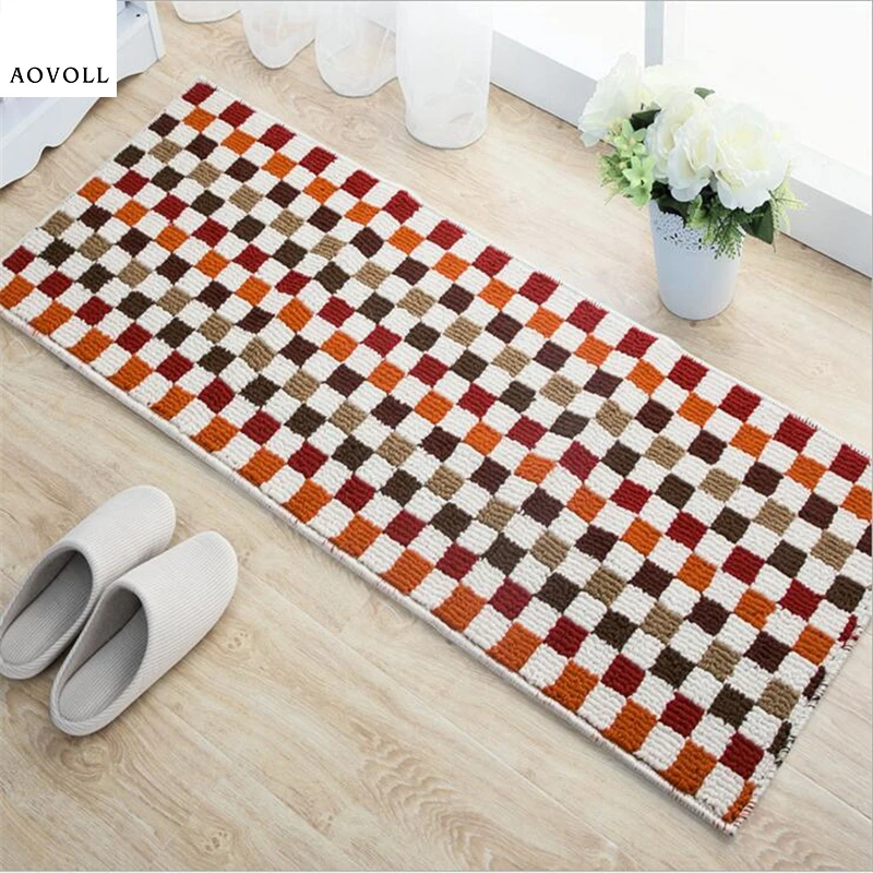 

AOVOLL Long Kitchen Floor Kitchen Rug Carpet In The Hallway Floor Mat Kitchen Carpet Non-slip Kitchen Rug Bedroom Child's Rug