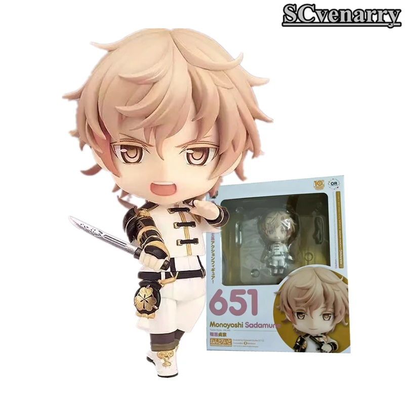 Touken Ranbu онлайн Monoyoshi Sadamune 651 # Nendoroid ПВХ фигурка модель игрушки 10 см|model toy|pvc action