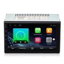 2 Din Android 6.0 Car Radio Stereo 7″1024*600 Universal Car Player GPS Navigation Wifi Bluetooth USB Radio Audio Player(No DVD)