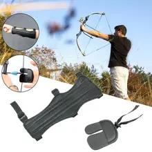 Лук и стрелы руки стрельба из лука пальцы стрельба Защитное снаряжение изогнутый лук Armguard палец набор
