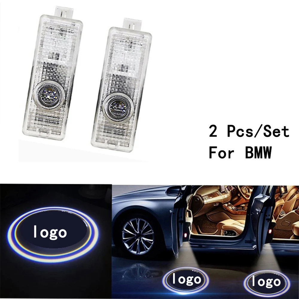 

Lens Include Weclome Lamp Ghost Shadow Projetor With Logo LED Courtesy 2Pcs/Set Only For BMW 3/5/6/7/Z/GT/X/Mini Series 3W