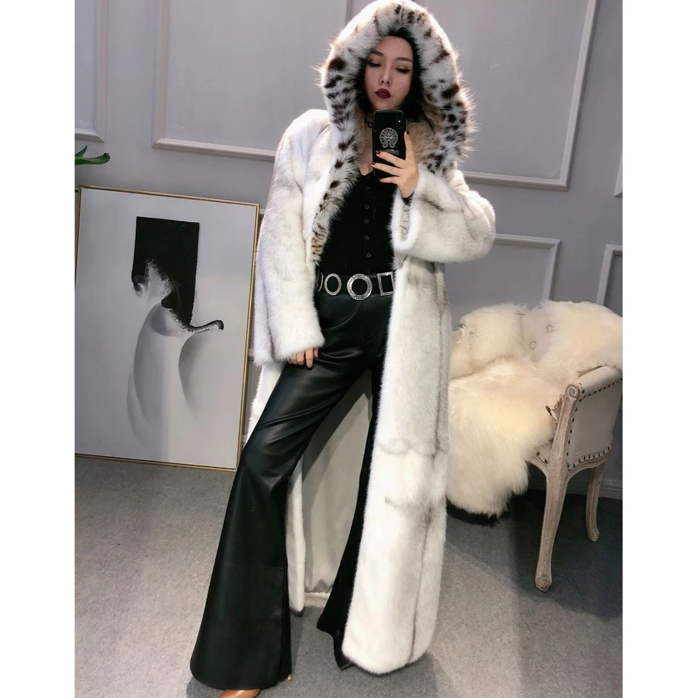 vintage long skirt of real mink fur solid black brown color female winter  warm fur skirt C170 - AliExpress