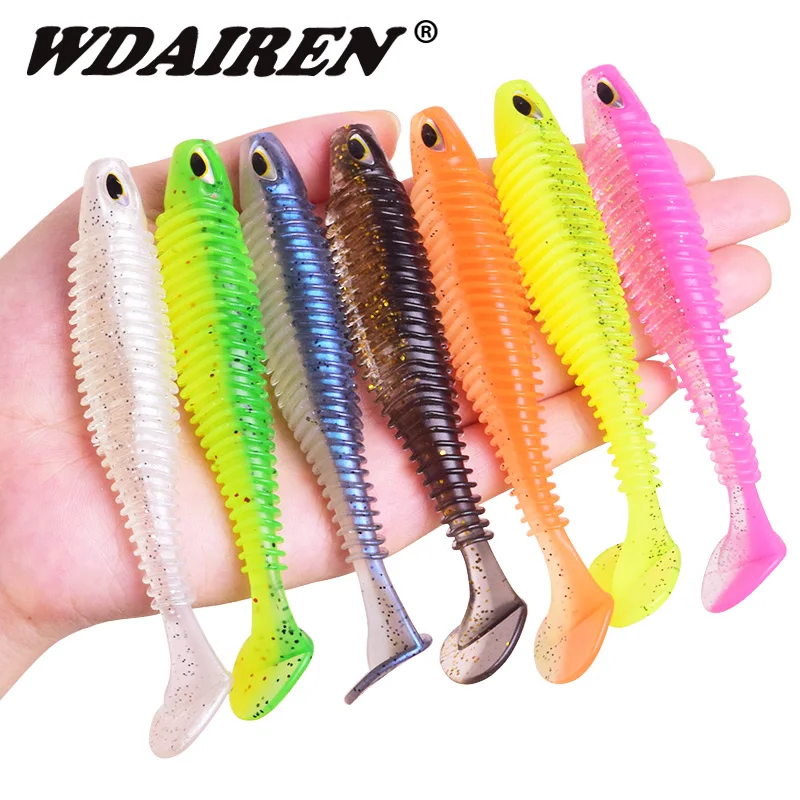 WDAIREN jigging Soft Baits Easy Shiner Fishing Lure 80mm 110mm Fishing Wobbler Bass Bait Artificial Fishing soft Lures