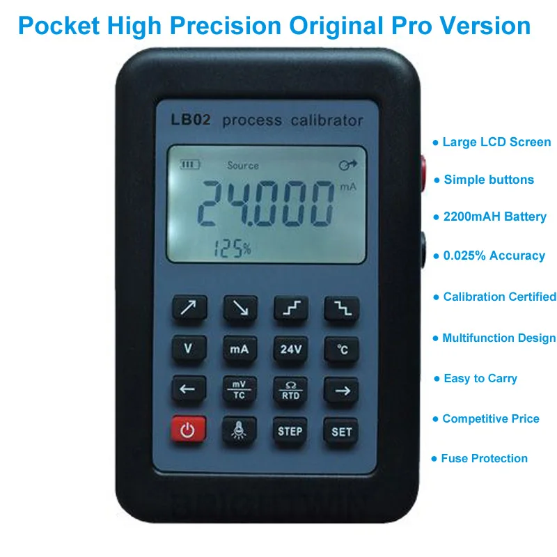 

Original 4-20mA 0-10V 0-5V Signal Generator Resistance Thermocouple RTD PT100 Temperature Process Calibrator