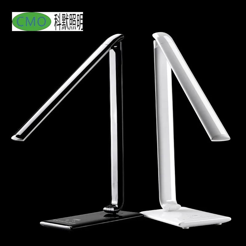 10W Stepless Dimmable Desk Reading Light Foldable Touch Switch LED Table Lamp DC 5V USB Charging Port Eye-Protection Desk Lamp