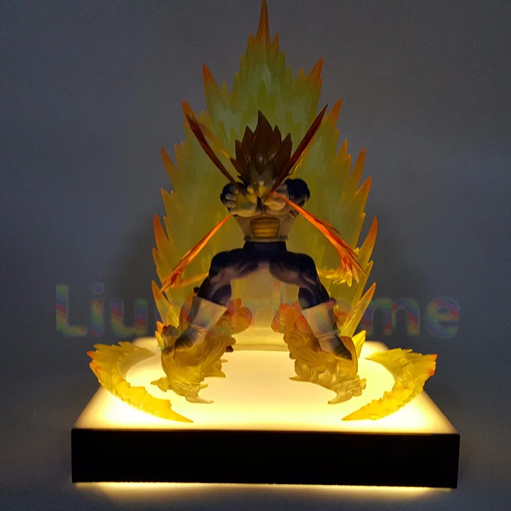 Vegeta Power Up DIY Led Light Lamp Base Super Son Goku Luces Navidad Lampara | Освещение