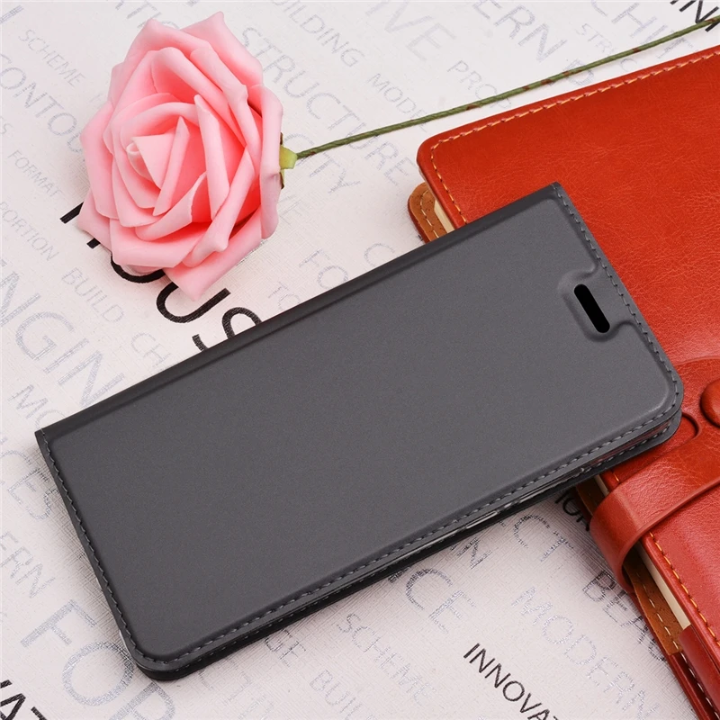 Yokata luxury leather flip case for Xiaomi Note 5 Pro capa ultra thin cover for Redmi 5 plus 360 degree protection slim black