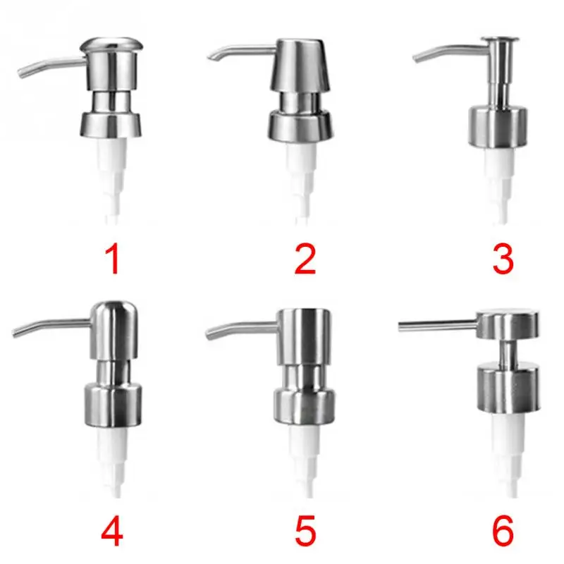 Насос 6 типов Нержавеющая сталь Мыло насос диспенсер для жидкого лосьона Замена банка трубка для ванной комнаты