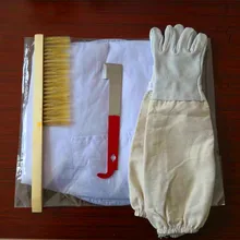 1 компл. инструмент пчеловода экспорт костюм пчеловода анти-пчеловодная перчатка J скребок щетины подметания