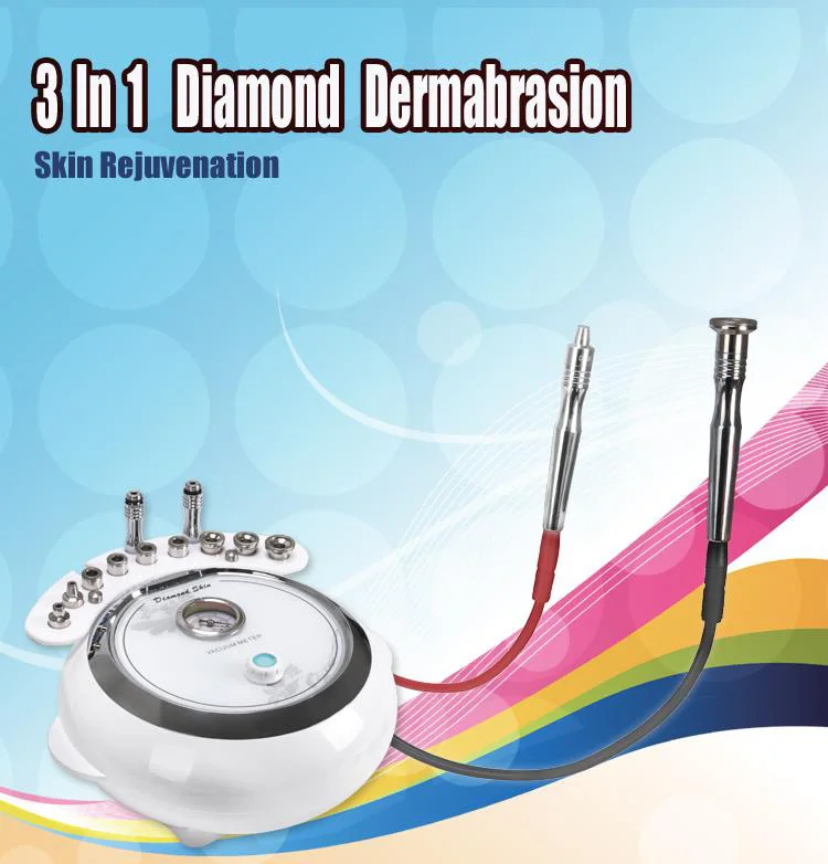 

Diamond Dermabrasion Face Skin Care Machine 3 in 1 Microdermabrasion Machine Skin Cleansing Rejuvenation Facial Machine