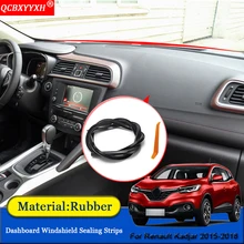 QCBXYYXH автомобильный Стайлинг резиновые анти-звуконепроницаемые не пропускающие шума пылезащитные приборной панели автомобиля Лобовое стекло уплотнительные полосы для Renault Kadjar