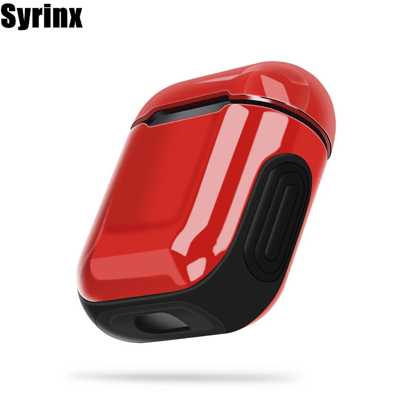 

2019 Syrinx For Apple Airpods Case For Bluetooth Wireless Earphone Anti-Knock Glossy Protective Cover For Air pods Charging Box