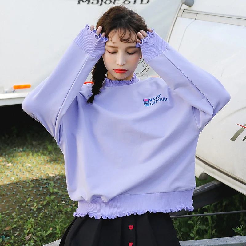 

harajuku hoodie korean fashion autumn 2019 winter personalized stranger things embroidery letter magic capsule women sweatshirt