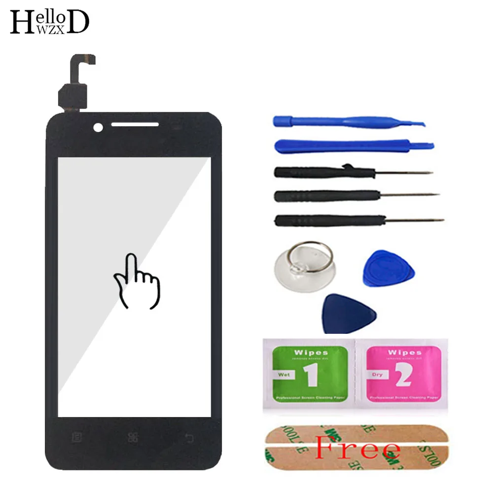 4 дюйма протестированное переднее внешнее стекло для lenovo A319 A319i A 319 сенсорный экран дигитайзер панель объектив сенсор инструменты клей