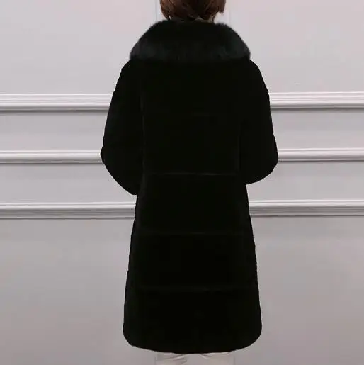 Норковая зимняя женская шуба из искусственного меха, шуба из искусственного меха, меховая куртка для женщин размера плюс искусственная норка, меховая верхняя одежда Z222