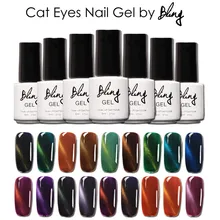 Bling красоты Глаза Кошки Красочные Замочить от УФ-Гель Для Ногтей длительное Польский Магнитного Кошачий Глаз Гель Лак