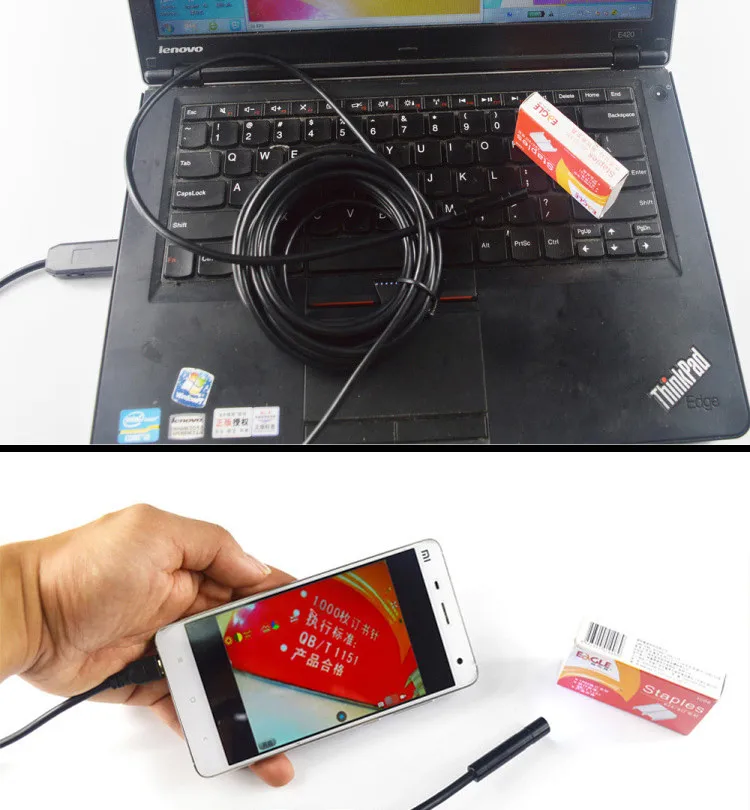 Micro USB телефона Android бороскоп эндоскопа Камера 8 мм диаметр 1/1. 5/2/3.5/5 м IP67 Водонепроницаемый мини Камера 6 светодиодный USB эндоскопа