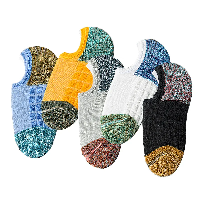 

New Socks Ankle Men Plus Velvet Thickening Winter Warm Socks Male Low Cut No Show Invisible Non-slip Cotton Short Thermal Socks