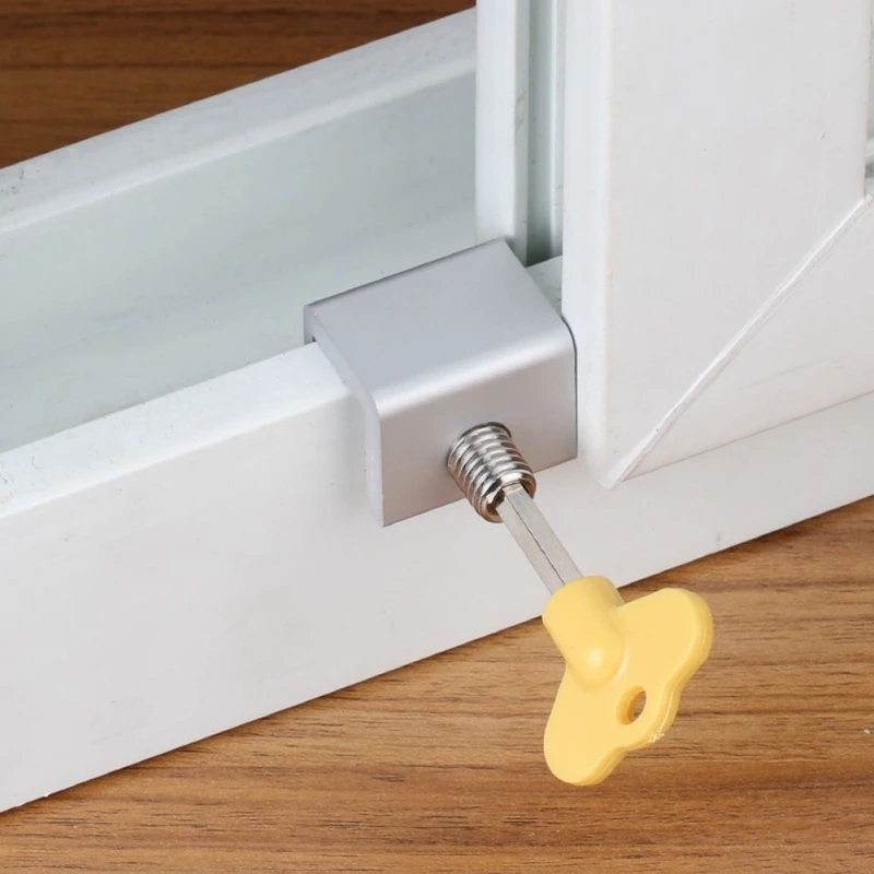 KHJK Safe Durable 1Pcs Door Window Lock Restrictor Aluminum Door Lock Children Security Window Cable Limit Lock Safety Key Lock KHJK Safe Durable 1Pcs Door Window Lock Restrictor Aluminum Door Lock Children Security Window Cable Limit Lock Safety Key Lock