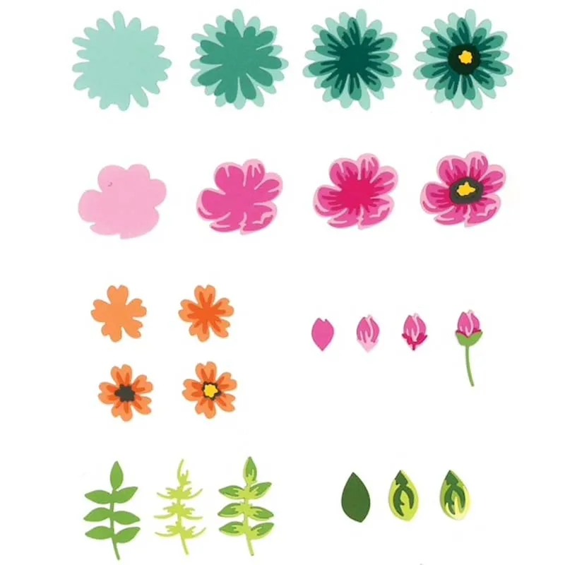 Дизайн металлические Вырубные штампы высечки цветок украшения Скрапбукинг альбом бумага DIY карты ремесло тиснение вырезы