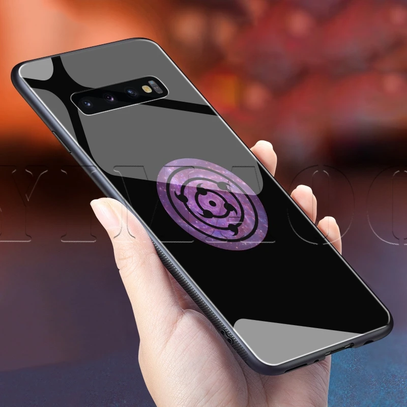 Стеклянный чехол YIMAOC Sasuke Naruto для Samsung Galaxy S7 S8 S9 S10 Plus Note 8 9 10 A50 A20 A10 A70|Бамперы| |