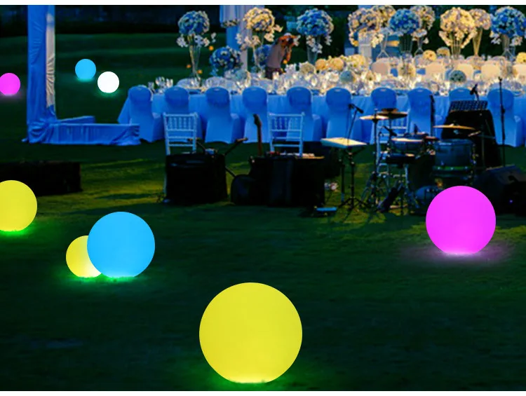 Dia35cm светодиодный сферическая лампа Перезаряжаемые светодиодный шар RGB многоцветный прикроватная ночник для Спальня Гостиная дома