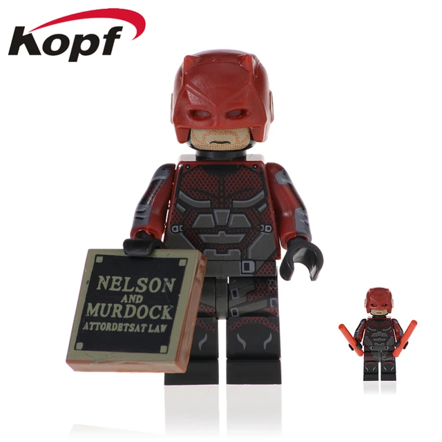 Best Offers Single Sale Legoed Building Blocks Daredevil Zombie Robin Deathstroke Wonder Woman Figures Bricks Dolls For Children Toys PG1717