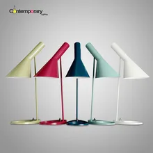 Demmark дизайн черный Реплика Arne Jacobsen настольная лампа Европа AJ настольная лампа Кафе проход зал читать светодио дный Светодиодные лампы E27 Спальня Декор