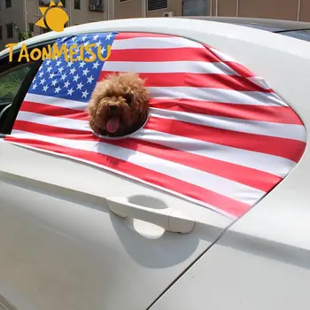 

Pet Dog Car Window Safety Grill Riding Sightseeing Window Curtain