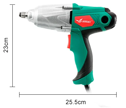 LANNERET ударный гайковерт максимальный крутящий момент 300-500Nm 1/2 дюймов разъем 450 Вт/950 Вт Электрический ключ меняющий шины электроинструмент
