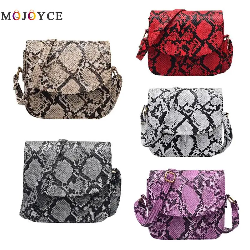 Fashion Snake Print Shoulder Bag Messenger Handbags PU Leather Small Flap Crossbody Bags for Women Fashion Snake Print Shoulder Bag Messenger Handbags PU Leather Small Flap Crossbody Bags for Women