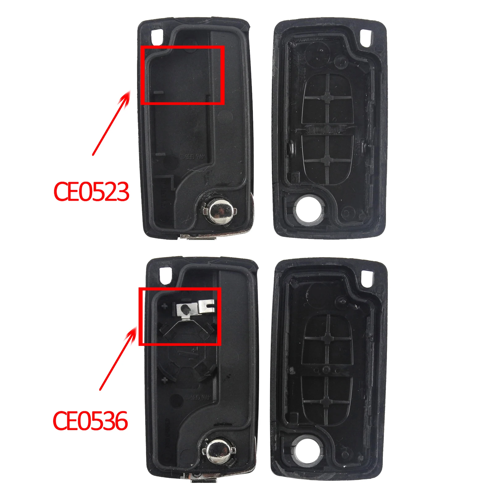 Автомобиль дистанционного флипа ключа оболочки Fob HU83 VA2 CE0523 CE0536 для peugeot 307 407 308 408