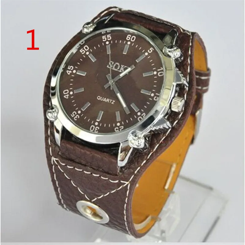 

2018 men Fashion Watch Leather Band Sport Concise Casual Luxury Business Wristwatch