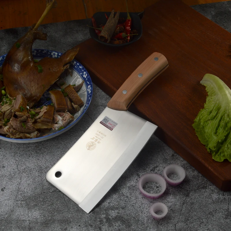  DENG Chinese Blade Handmade Forged Stainless Steel Kitchen Chopper Knife Household Meat Cleaver Kni - 33022708127