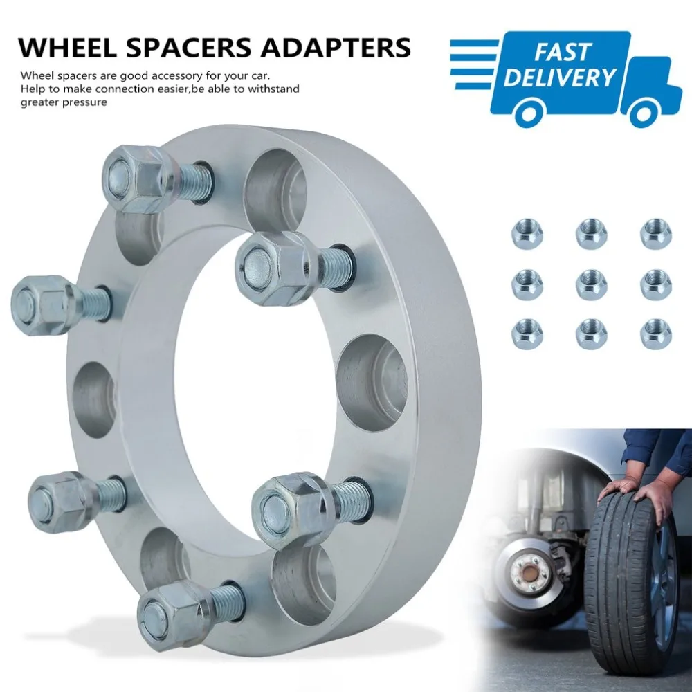 

4pcs Cars Parts 30mm 6 Holes Wheel Spacers Adapters Kit Replacement Suitable For Land Rover Auto Accessories