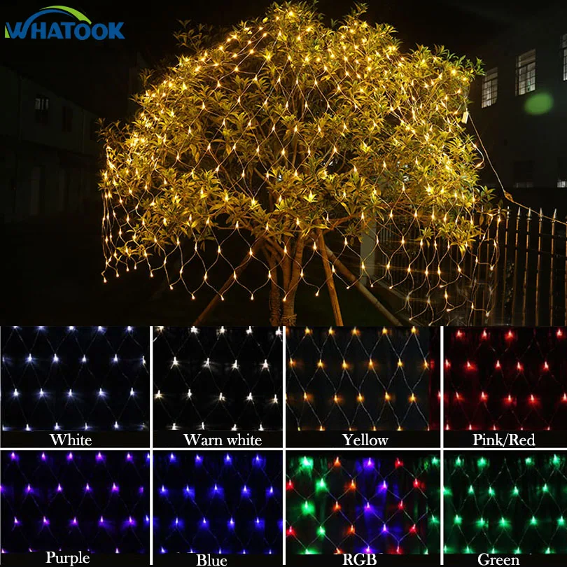 

6*4 m pink Purple led net lighting large-size Christmas lights outdoor decorative lamp lights lawn nets 680led 220V X 10PCS