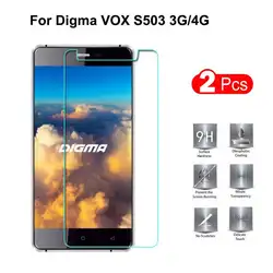 2 шт. Digma VOX S503 закаленное Стекло Экран протектор для Digma VOX S503 4 г 9 H 2.5D защита телефона пленка Стекло для VOX S503 3g