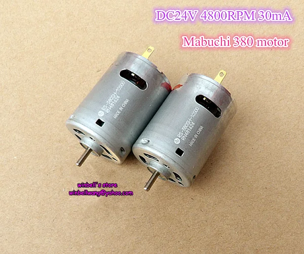 

Brand new and original Mabuchi 380 motor RS-380SH -10500 DC24V 4800RPM 30mA ~