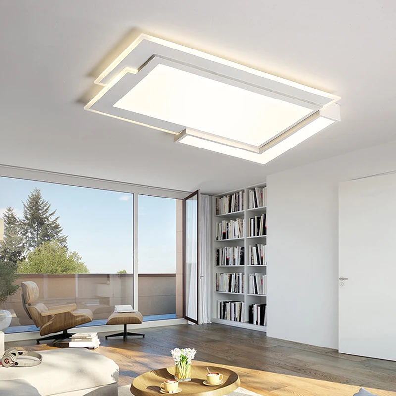 

Acrylic Modern ceiling chandelier for living room bedroom White Simple Plafon led Chandelier home lighting fixtures AC85-260V