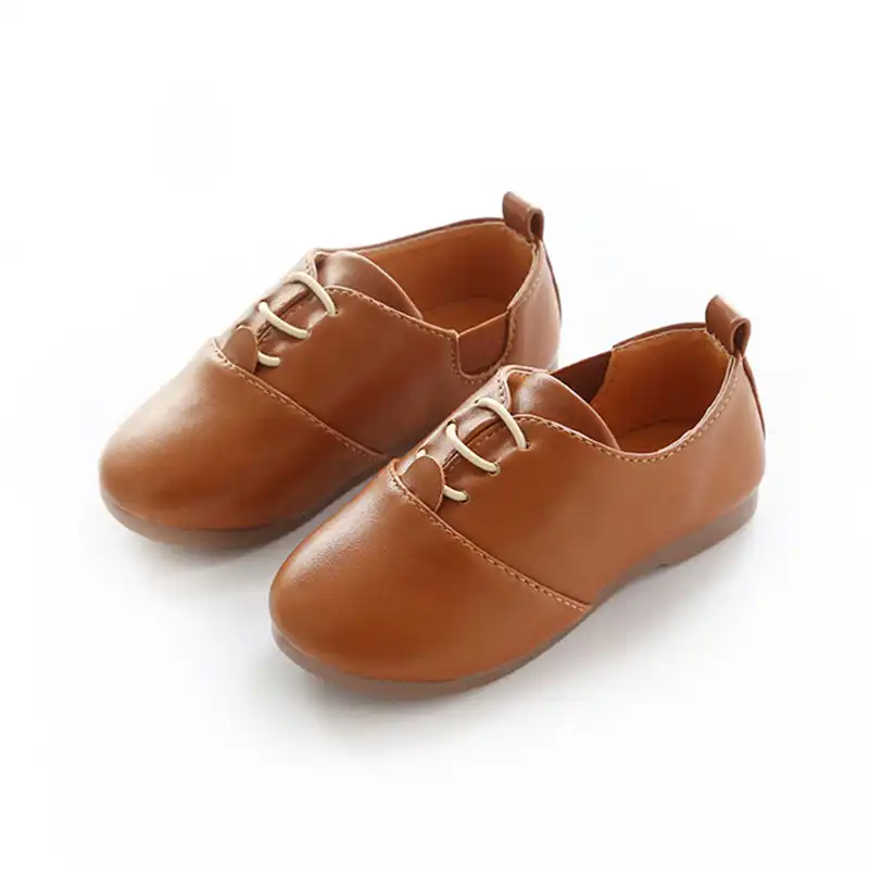 non leather school shoes