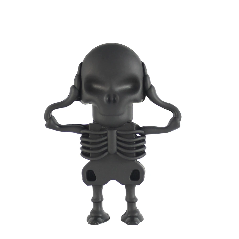 USB флеш накопитель Fun cartoon Skeleton 64 ГБ 8 16 32 4 Гб милый флешка Подарочная карта usb для