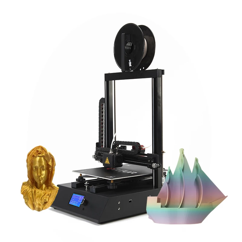 

Impressora 3D Printer Drucker Stampante Printing Machine FDM Desktop Metal Frame Single Extruder Nozzle Hotbed 3D Printer New