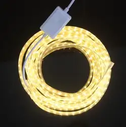 120 светодио дный s/m 220 В 5630 SMD Светодиодные ленты свет затемнения гибкие светодио дный ленты Водонепроницаемый IP67 и диммер контроллер, 5 м 10 м