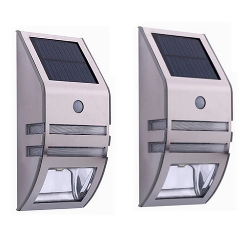 Sensor de Movimento Luzes do Jardim ao ar 120lm à Prova Peças Lote Água Led Pir Lâmpada Solar Livre Quintal Parede Caminho Varanda Cerca 2 – d’