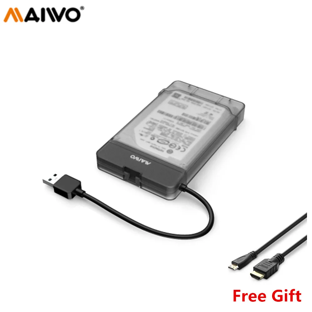 MAIWO K104 USB 3 0 на SATA жесткий диск вспомогательное устройство 2 5 дюймов SSD бесплатные