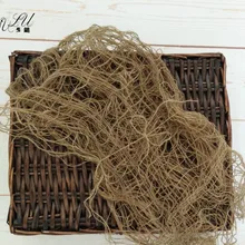 DIY из джута на заказ реквизит для фона, льняное наполнение слой одеяло из мешковины новорожденный фото реквизит ребенок Фотография реквизит грубое вязаное одеяло